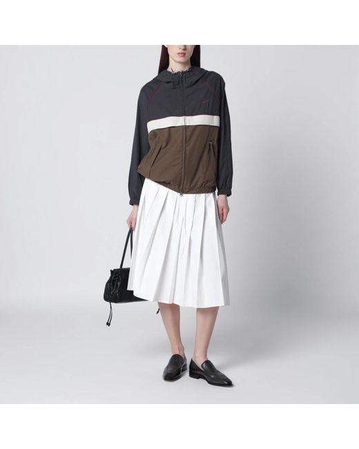 DUNST Blocked Windbreaker in het Black