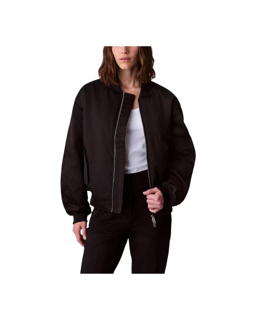 Calvin Klein Black Bomber Jackets