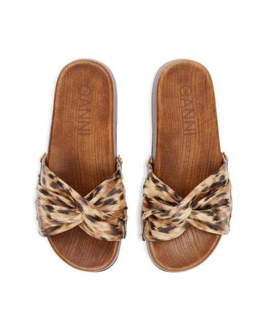 Ganni Brown Sliders