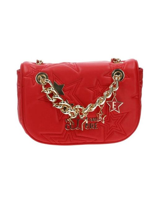 Versace Red Synthetische umhängetasche mit sichtbarem logo