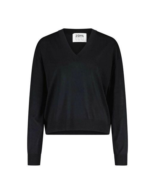 Drykorn Black V-ausschnitt strickpullover