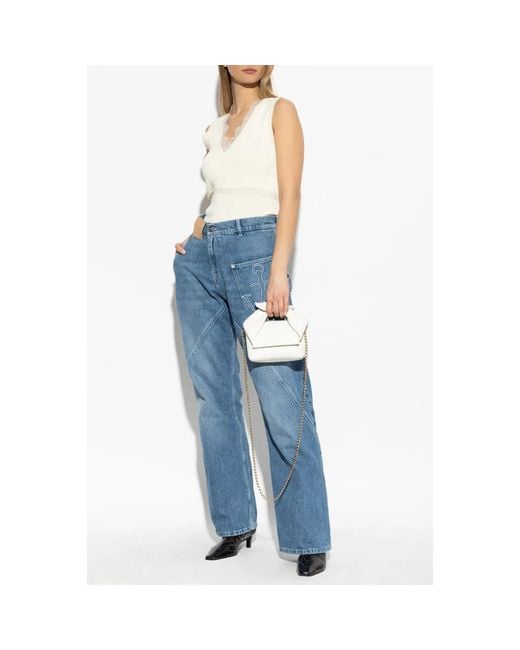 J.W. Anderson Jeans Met Logo in het Blue