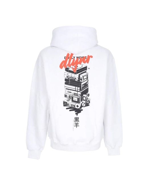 DOLLY NOIRE White Hoodies for men