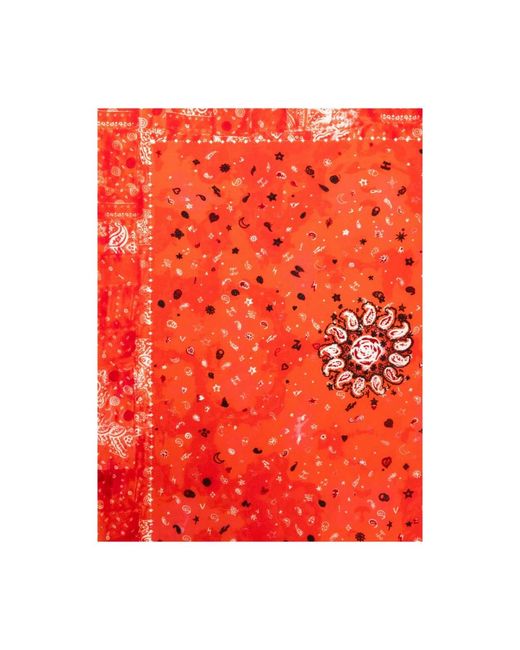 Zadig & Voltaire Red Silky Scarves