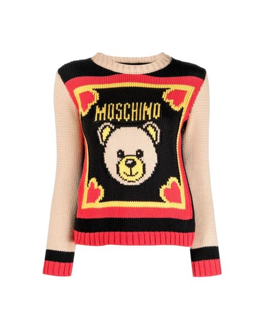 Moschino Black Round-Neck Knitwear