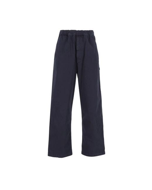 MM6 by Maison Margiela Blue Wide Trousers for men
