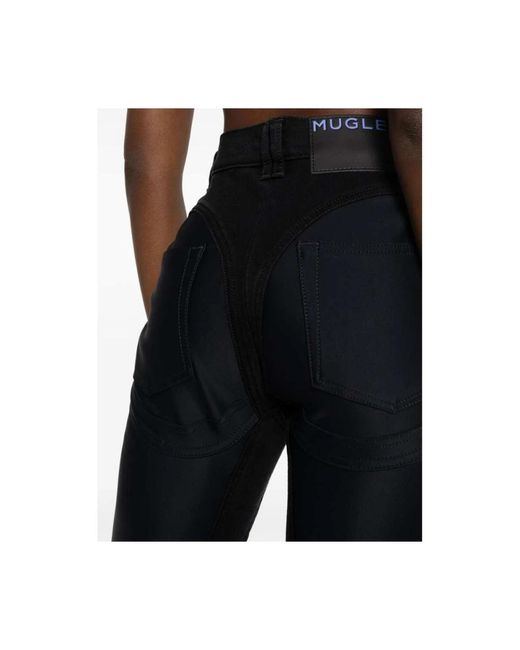 Mugler Black Slim-fit jeans