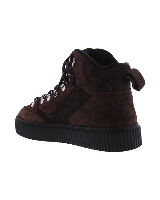 Palm Angels Black Lace-Up Boots for men