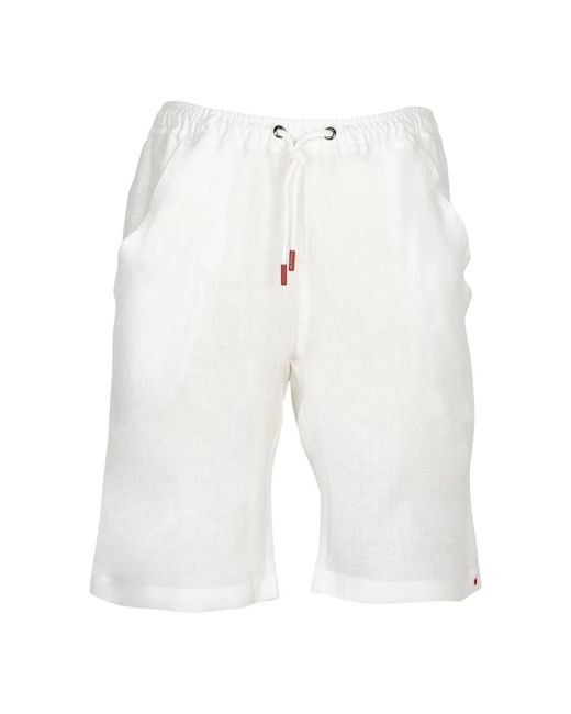 Kiton Short Pants in het White voor heren
