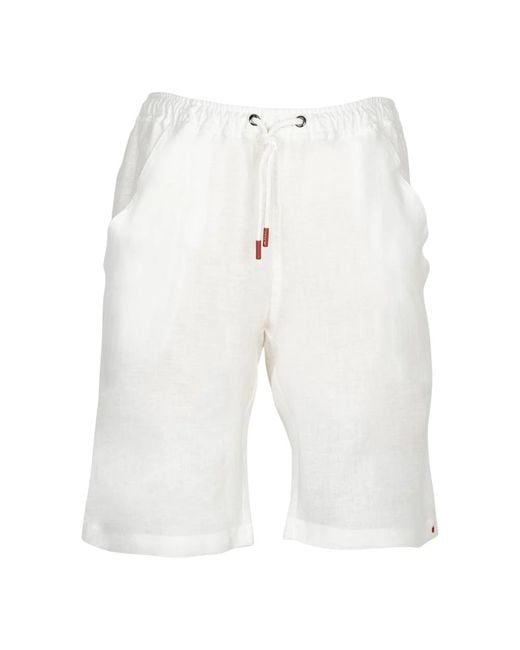 Kiton Short Pants in het White voor heren