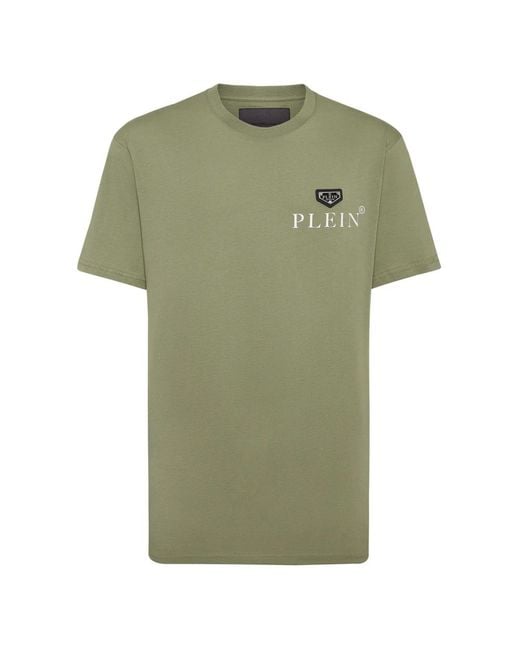 Philipp Plein T-Shirt Ronde Hals Ss in het Green voor heren