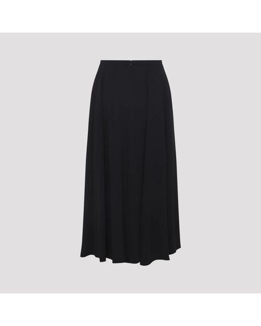 Alberta Ferretti Black Midi Skirts
