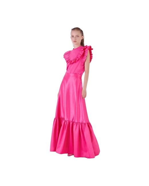 Maxi Skirts Silvian Heach de color Pink