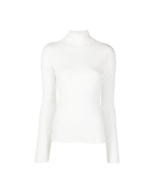 Caldo maglione bianco di Emporio Armani in White
