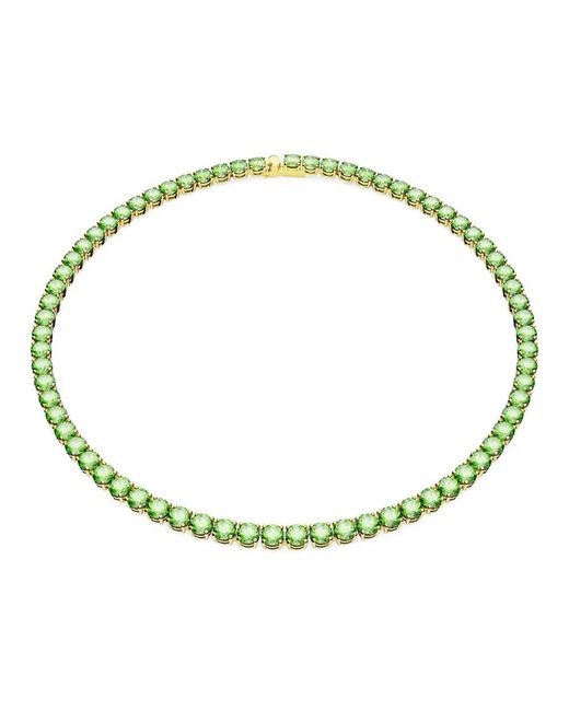 Swarovski Green Halskette matrix tennis grün goldlegierungsschicht 5661189