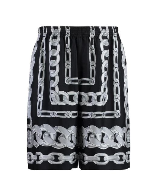 Versace Black Casual Shorts for men