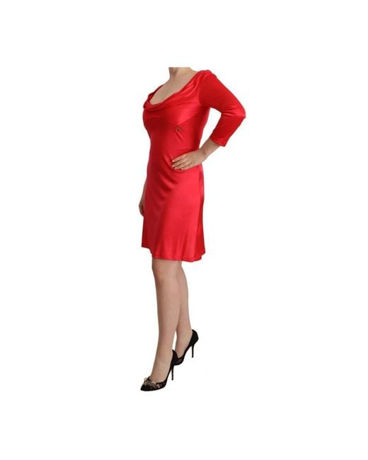 John Galliano Red Short Dresses