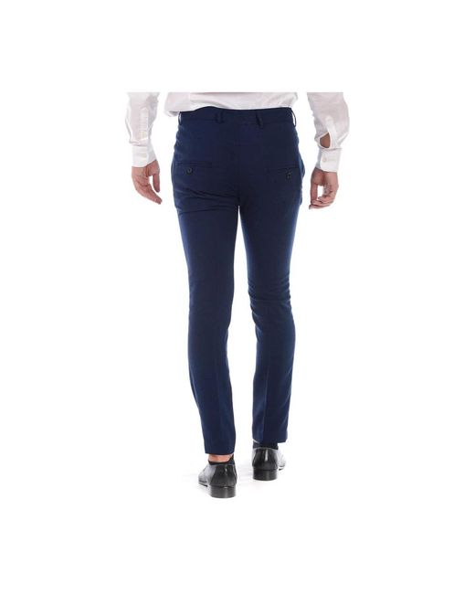 Daniele Alessandrini Blue Suit Trousers for men