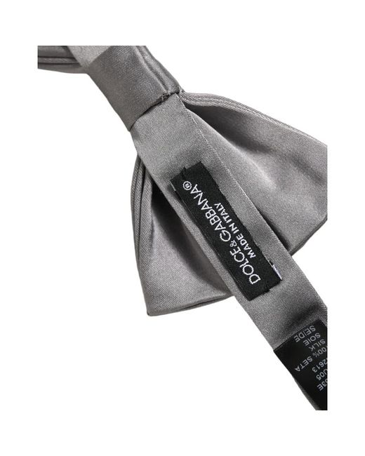 Dolce & Gabbana Gray Bow Ties for men