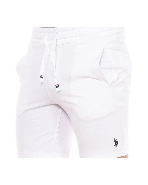 Casual Shorts U.S. POLO ASSN. de hombre de color White