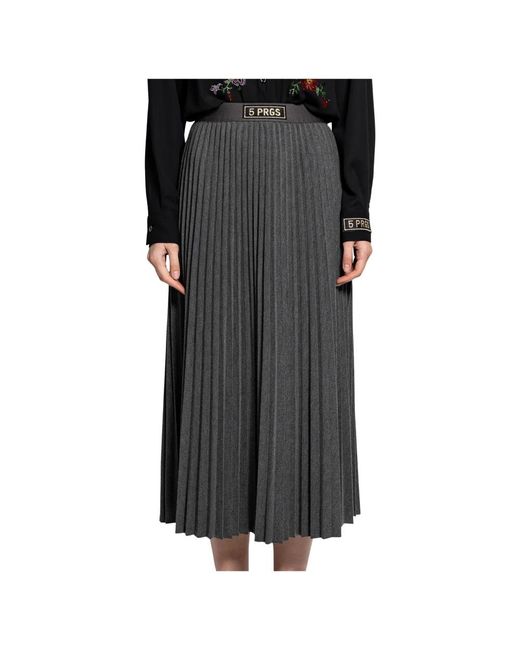 Midi Skirts 5 PROGRESS en coloris Black
