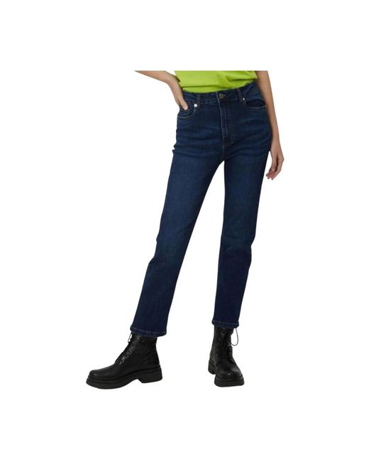 Silvian Heach Blue Cropped Jeans