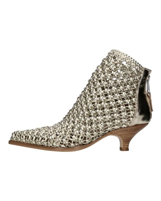 Elena Iachi Natural Heeled Boots