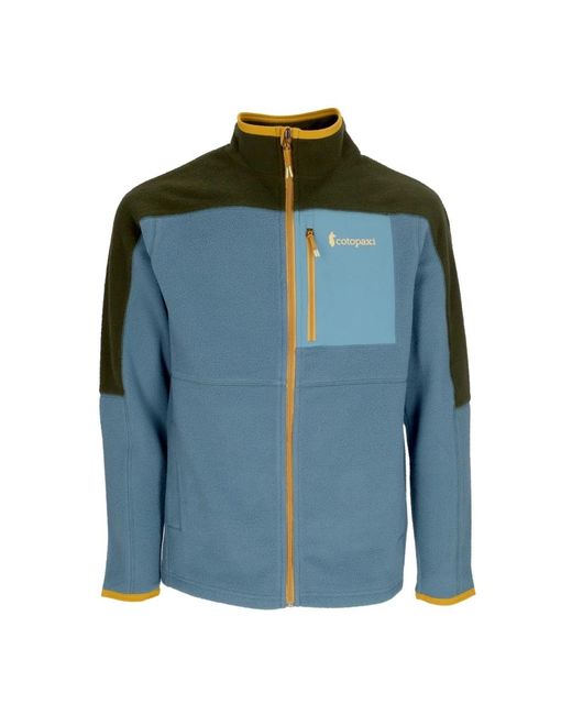 COTOPAXI Fitness ,Blauw ,Polyester Fleece Jack Met Rits Hoge Hals in het Blue voor heren
