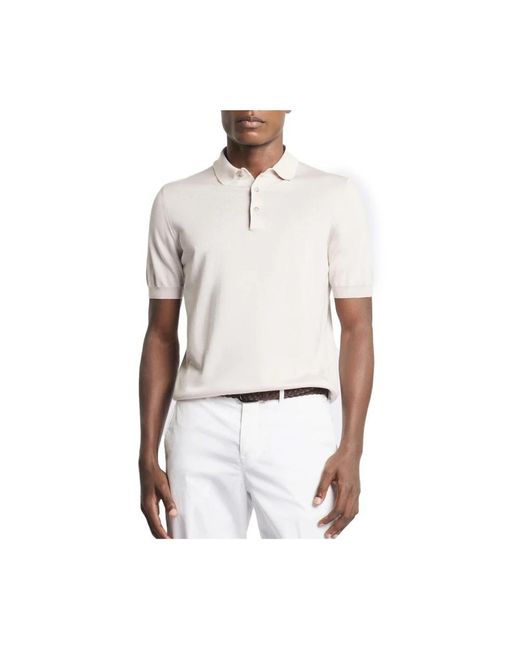 Fay White Polo Shirts for men