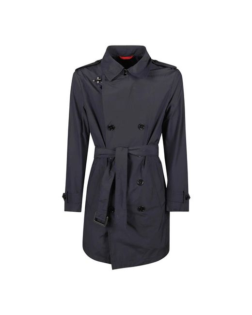 Fay Blue Trench Coats for men