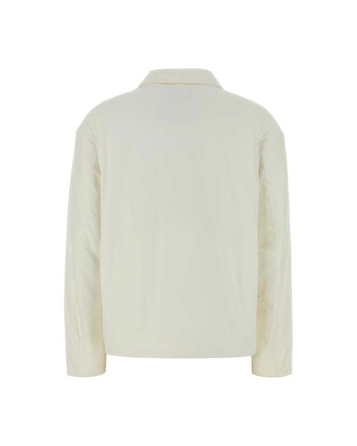 Herno Jassen ,Wit ,Nylon Shirt Jacket in het White