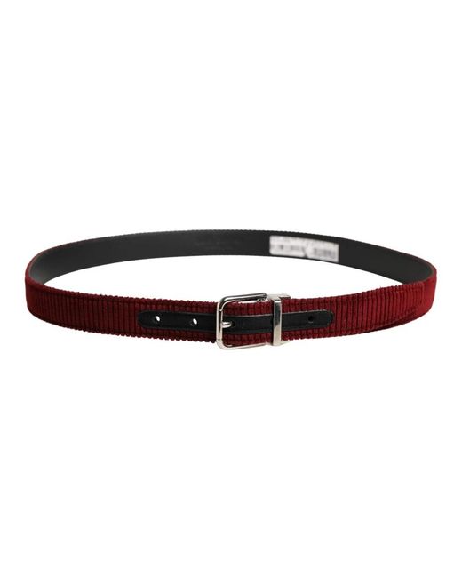 Dolce & Gabbana Red Belts for men