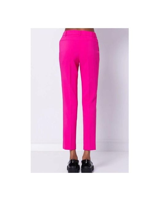 Silvian Heach Pink Cropped Trousers