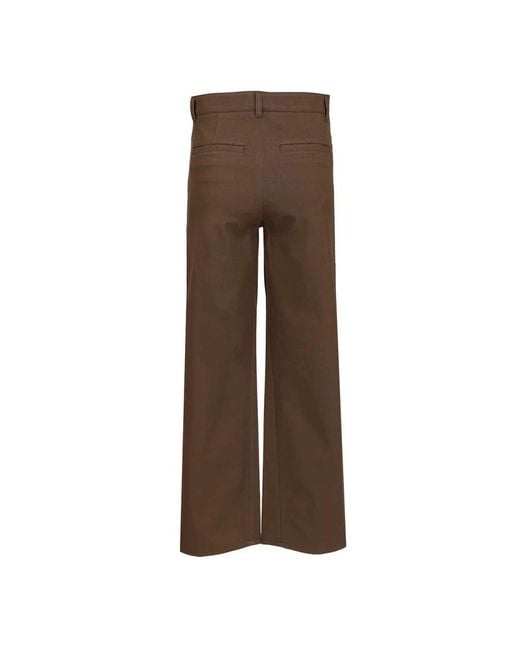 Totême Brown Wide Trousers