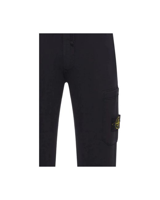 Stone Island Blue Sweatpants for men