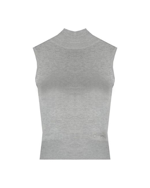 Guess Truien & Vesten ,Grijs ,Elegant Golf Sweater in het Gray
