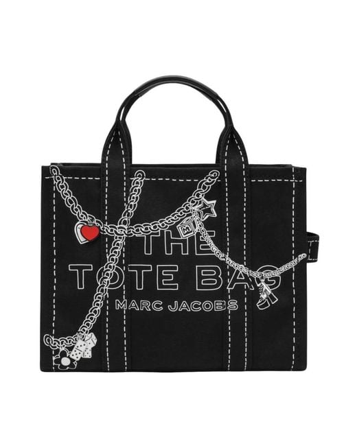 Marc Jacobs Black Schwarze Baumwolltaschen Für Frauen