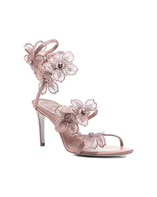 High Heel Sandals Rene Caovilla en coloris Pink