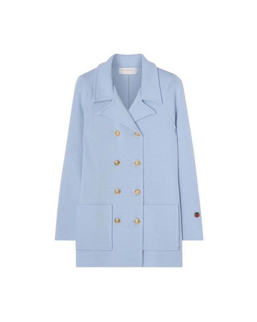 BUSNEL Jassen ,Blauw ,Wol Victoria Jacket Ice in het Blue