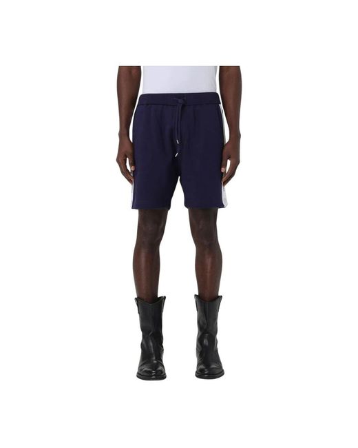 DSquared² Blaue Sweatshorts Mit Seitenstreifen in Blue für Herren