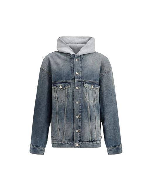 Denim Jackets Balenciaga de hombre de color Blue