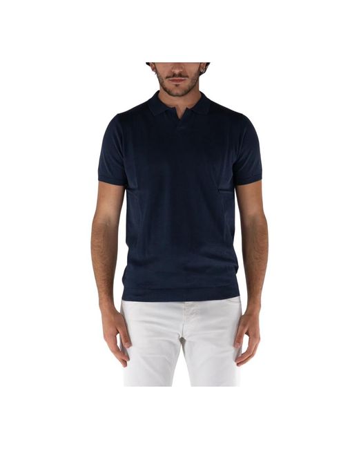 AT.P.CO Blue Polo Shirts for men