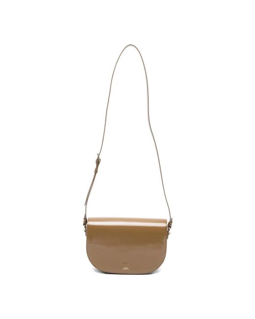 A.P.C. White Shoulder Bags