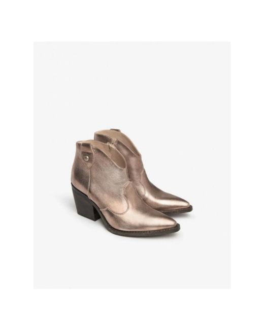 Nero Giardini Gray Cowboy & Biker Boots