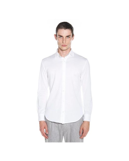Eleventy White Formal Shirts for men