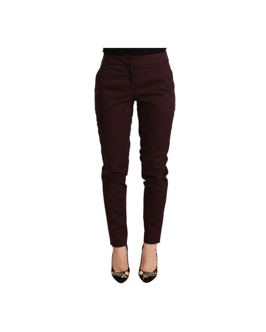 Just Cavalli Brown Skinny Trousers