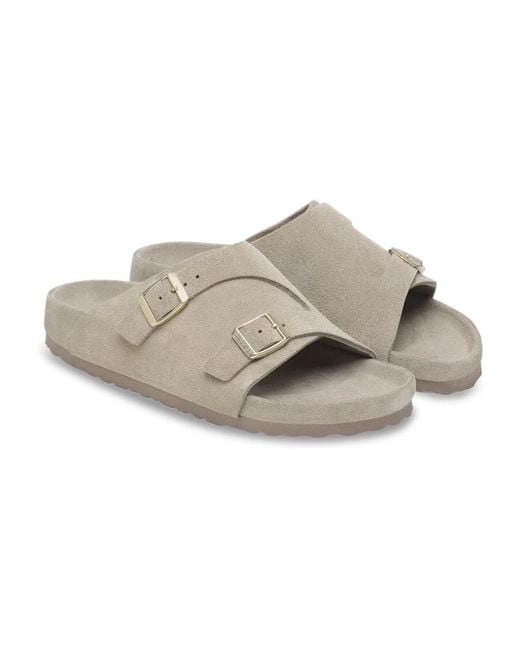 Birkenstock Gray Sliders for men