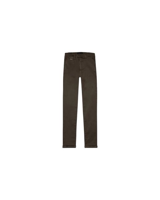 Tramarossa Brown Slim-Fit Trousers for men