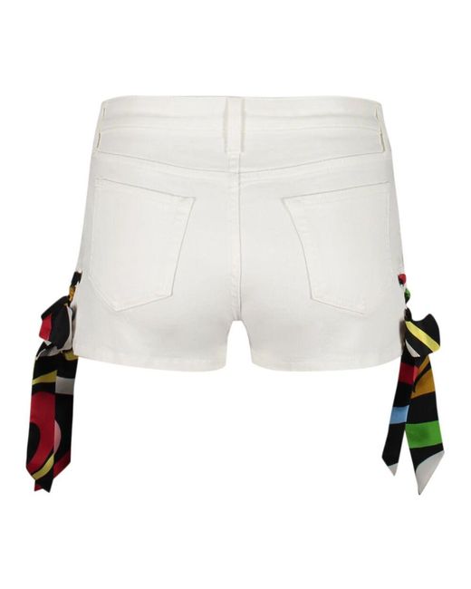 Denim Shorts Emilio Pucci de color White