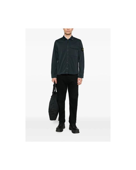 Stone Island Black Light Jackets for men